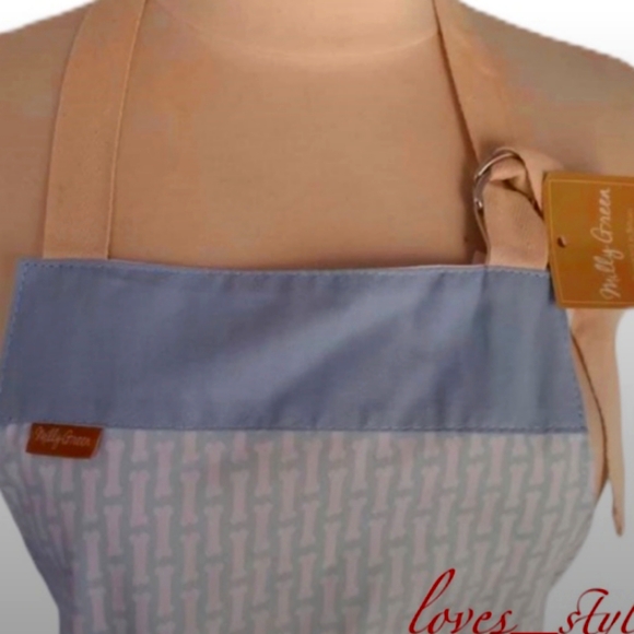 ππΆSo very cute π πRED DACHSHUND onπΎAPRON πbone motif - Picture 3 of 12